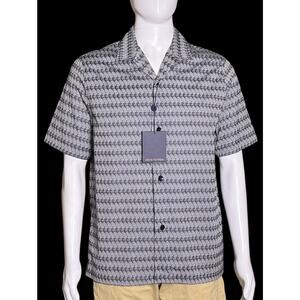 Authentic 2021 Louis Vuitton x NBA Monogram Logo Short Sleeve Casual Shirt Small